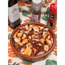 Pulpo cocido en rodajas