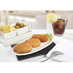 Croquetón de merluza y gambas